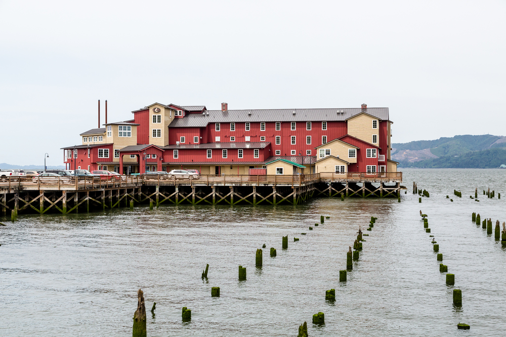 an old building in Astoria on your Oregon coast road trip