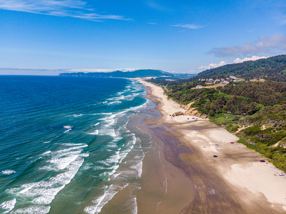 views of the Cape Kiwanda beach on your Oregon coast road trip