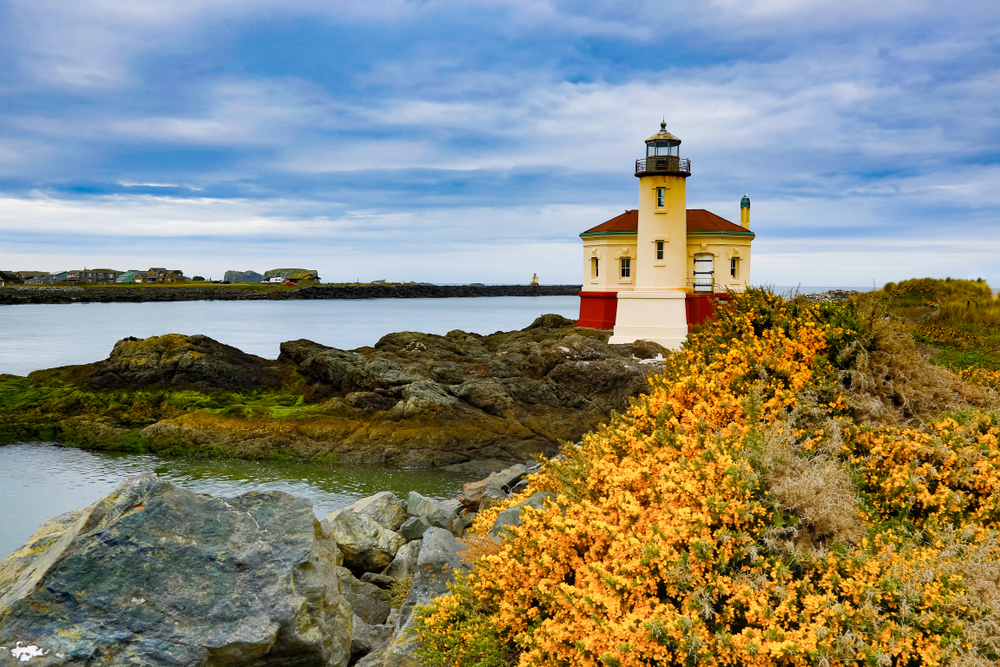 the Coquille River Lighthouse on your Oregon coast road trip