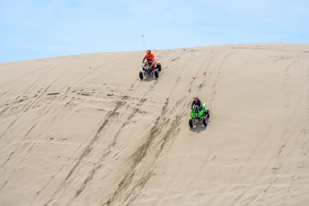 driving the dunes at Oregon Dunes National Recreational Area on your Oregon coast road trip