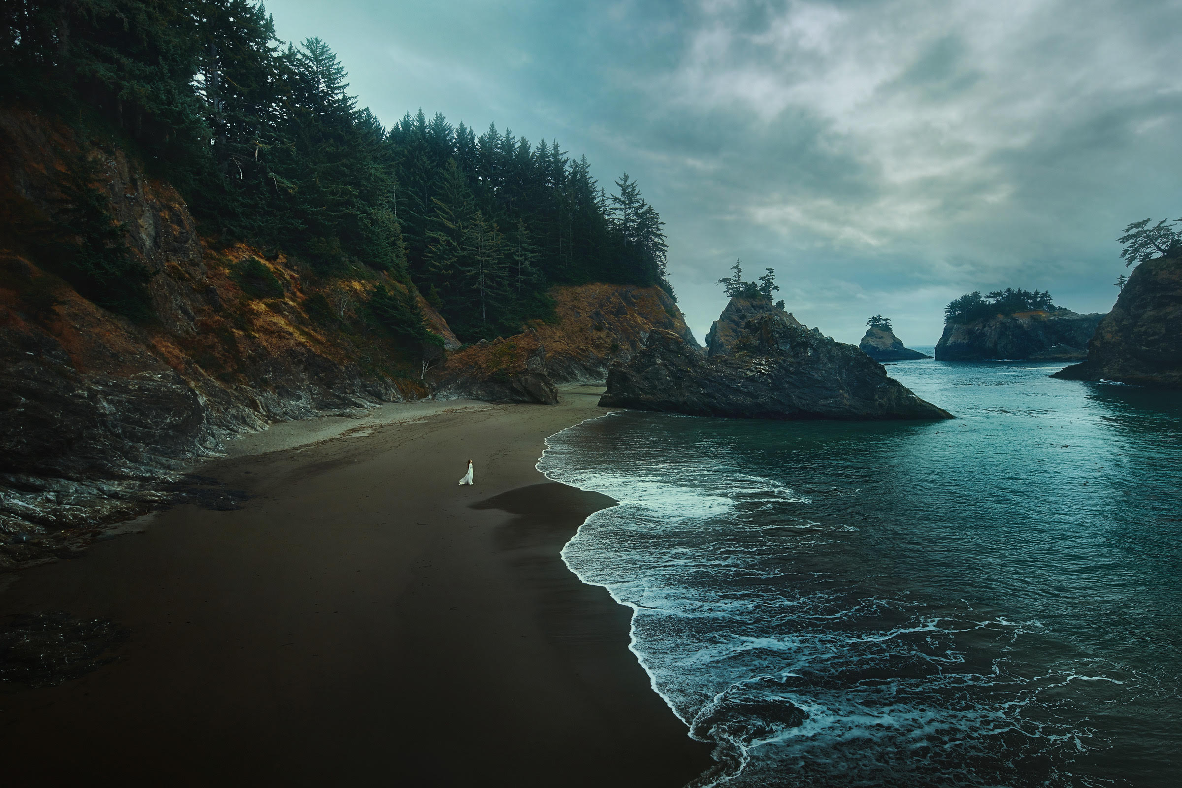 the Samuel H Boardman beach on your Oregon coast road trip