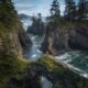 walking on a natural bridge at the Samuel H Boardman Scenic Corridor on your Oregon coast road trip