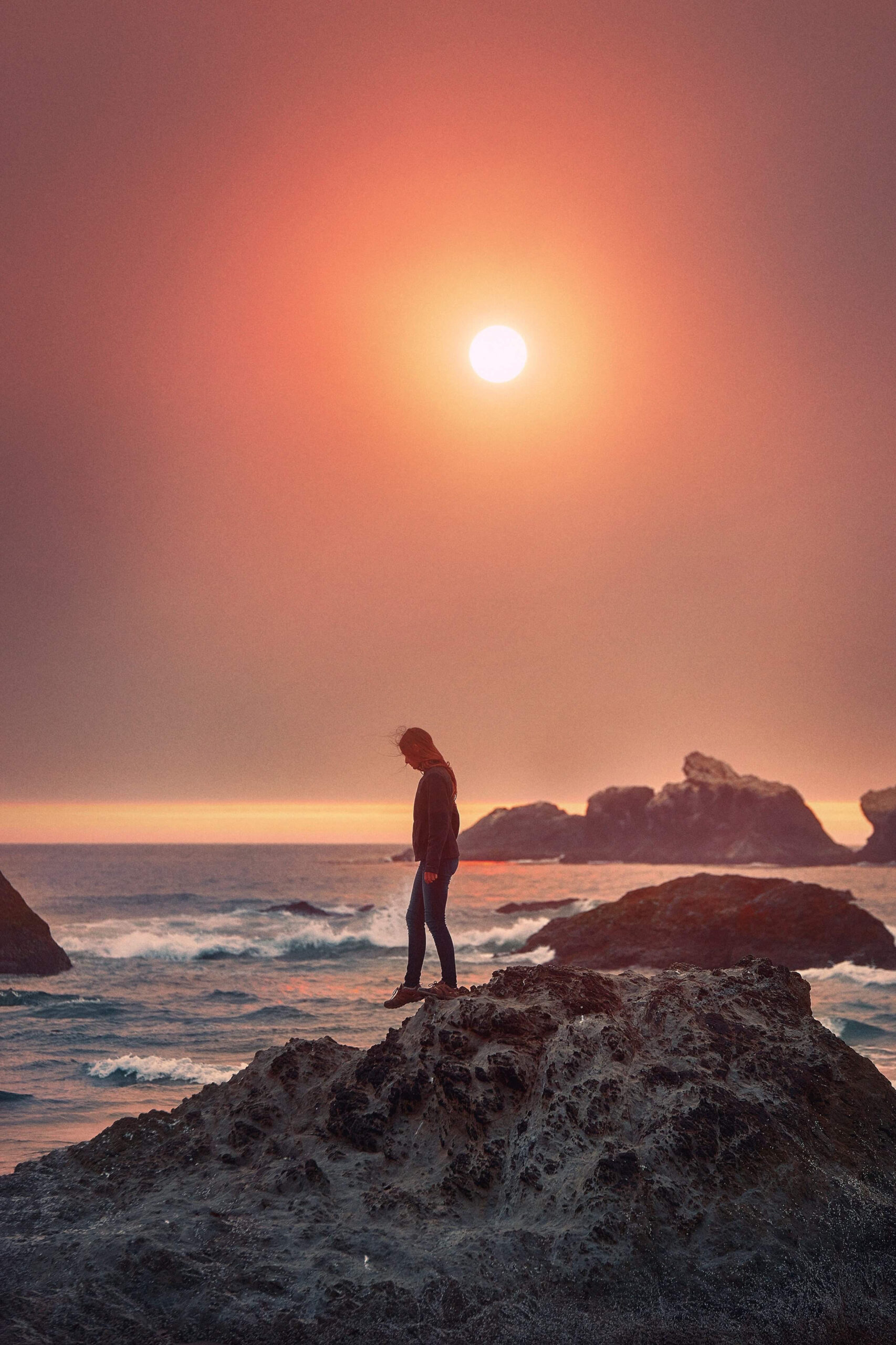 sunset on your Oregon coast road trip