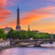 Eiffel Tower at sunset