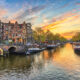 3 Days in Amsterdam Canal at Sunset