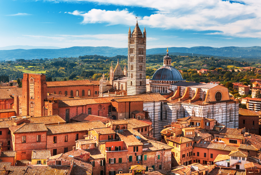 Siena town with tower day trips from Florence