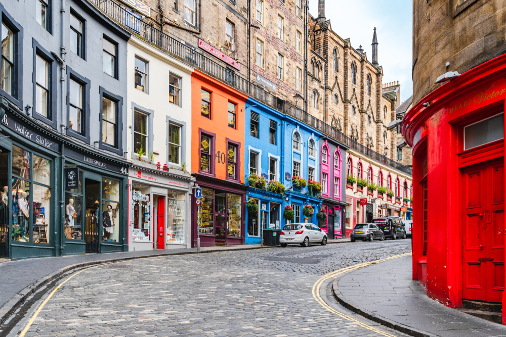 Scotland Road Trip Victoria Street Edinburgh