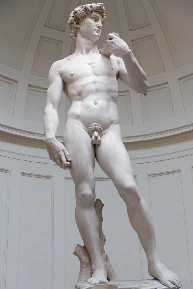 Michelangelo's sculpture of David. This is one of the things to do in Tuscany. 