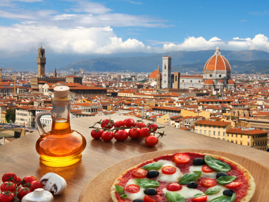 Photo of rooftop dining.