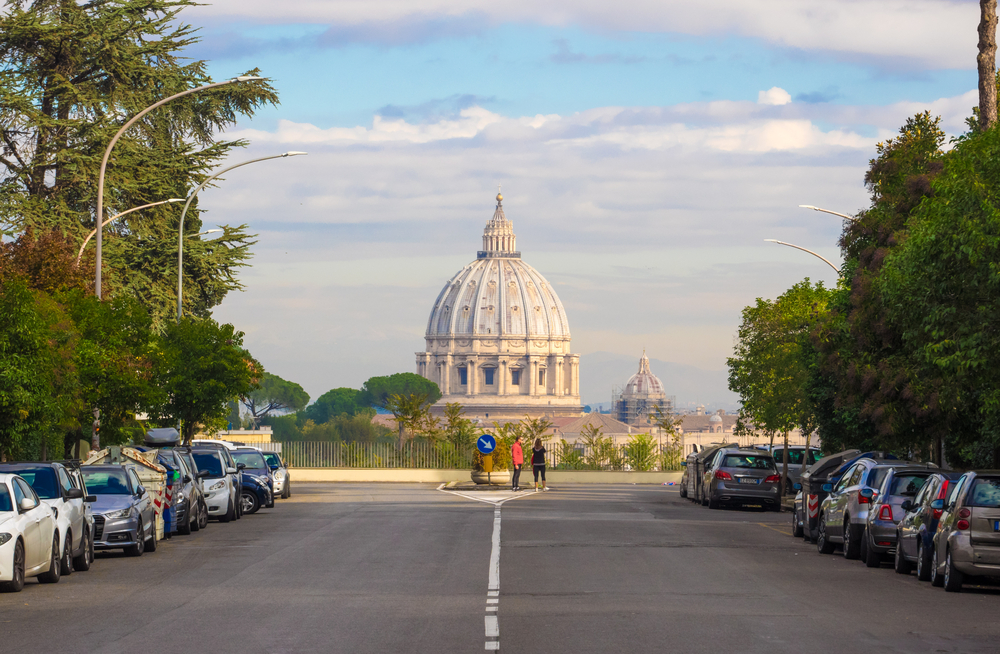 View of the Via Piccolomini