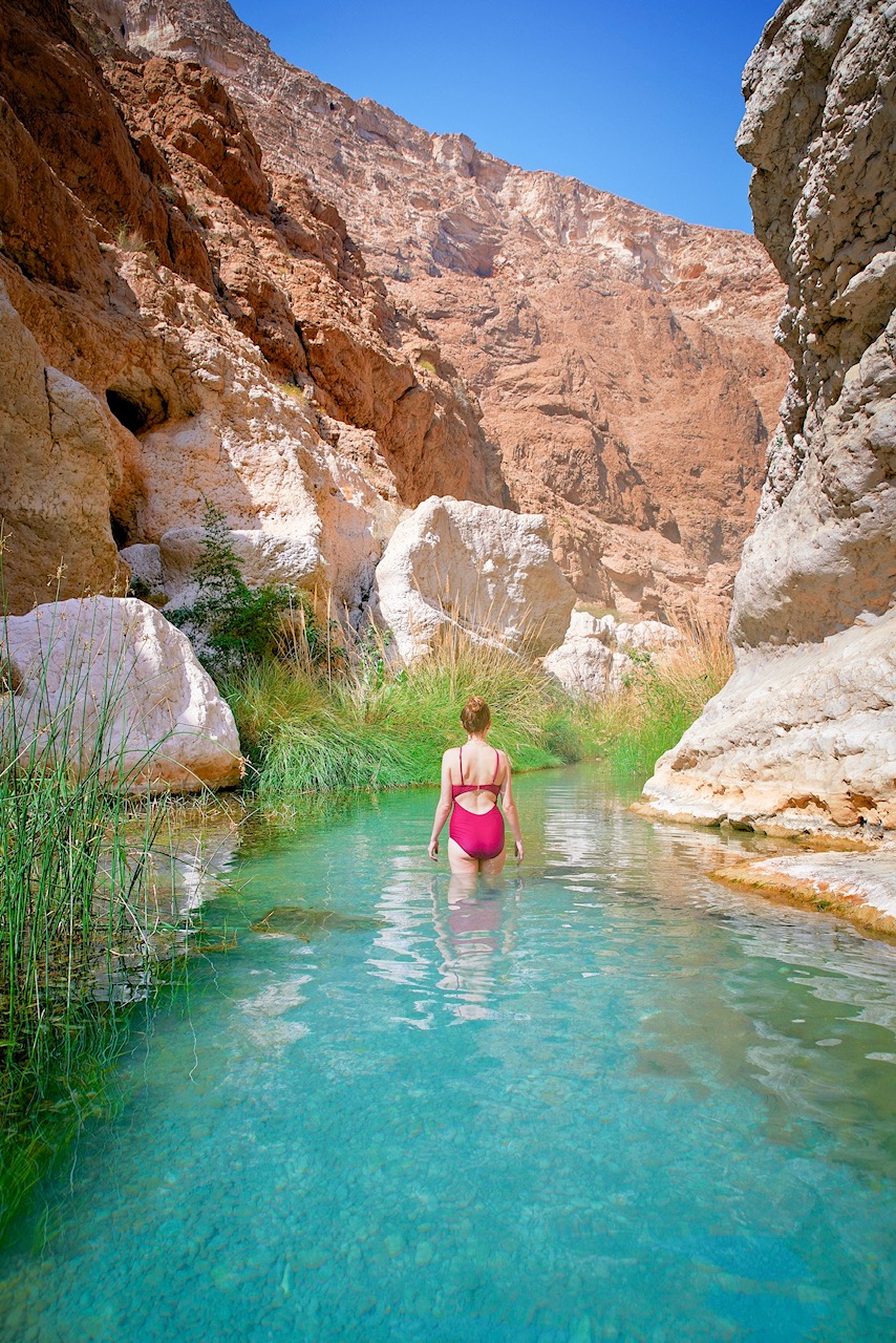 Wadi Shab, one of the prettiest wadis in Oman