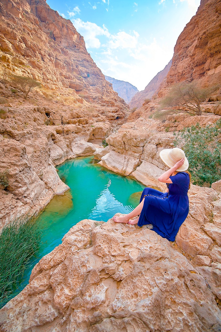 Wadi Shab, one of the prettiest wadis in Oman