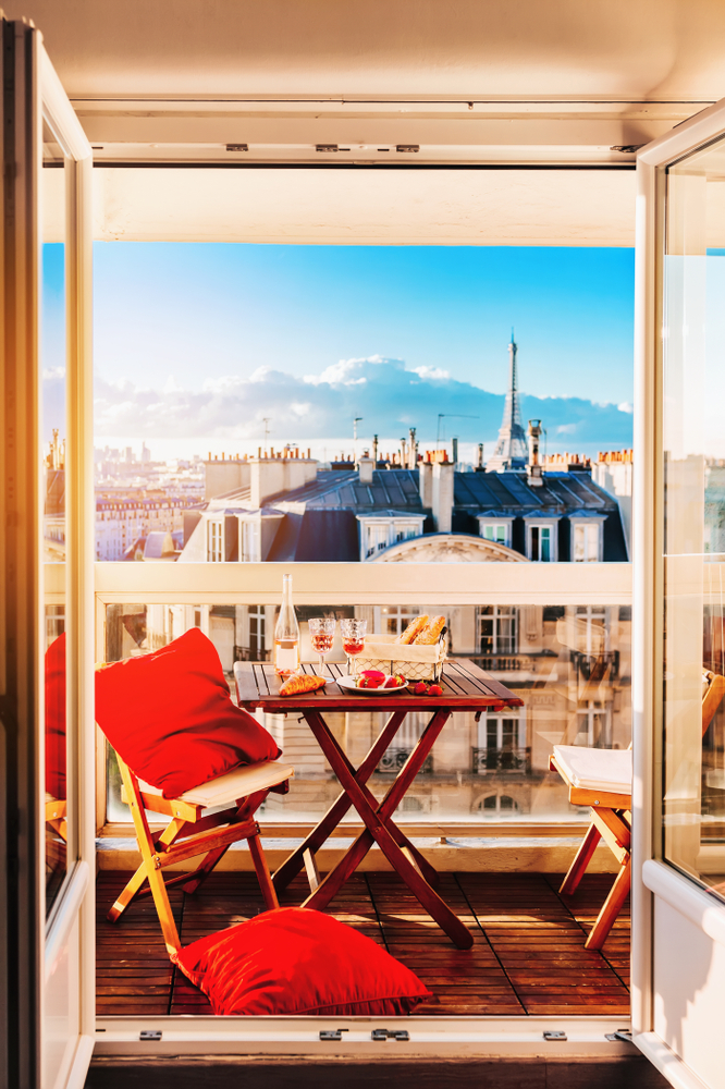 a photo of lunch in a Paris appartment