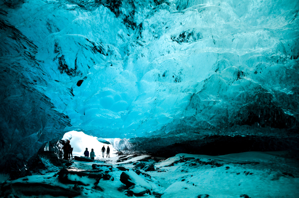 The ice caves you'll see when navigating Iceland glacier tours are unforgettable 