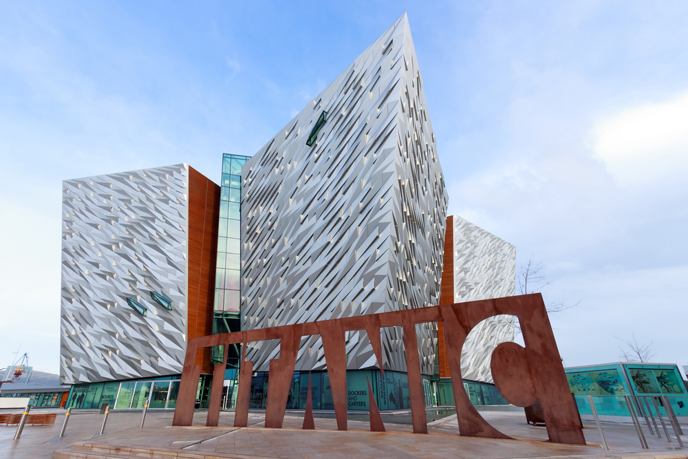 Photo of the outside of the Titanic Belfast museum. If you're wanting to learn about history, this is one of the many great things to Northern Ireland. 