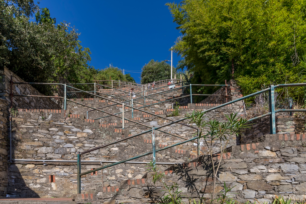 The famous stairs of Corniglia