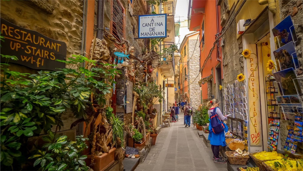 Back alleys of Corniglia Cinque Terre