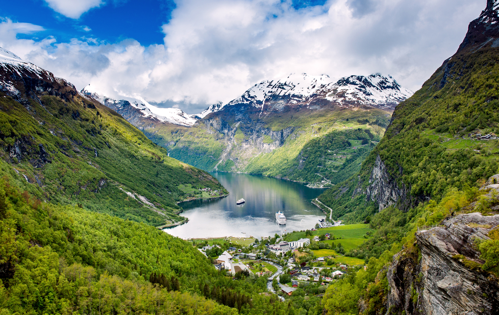 Geiranger is one of the towns in Norway that must be slowly taken in 