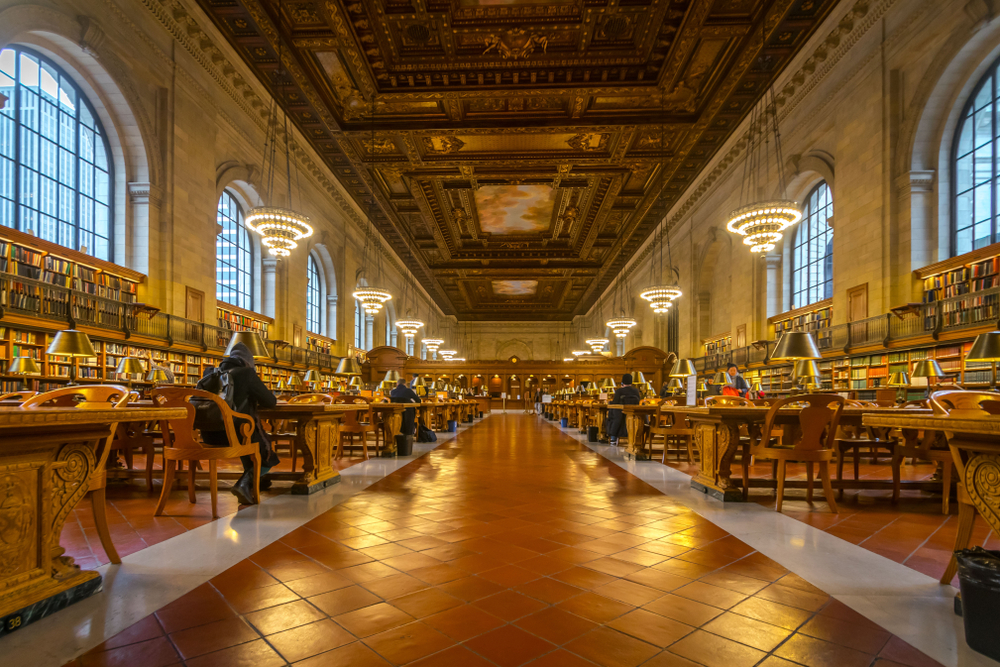 the reading room at the New York Public Library during your 4 days in New York