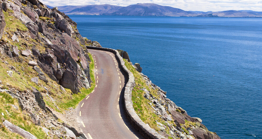 These narrow roads can make driving in Ireland more challenging.