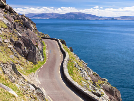 These narrow roads can make driving in Ireland more challenging.