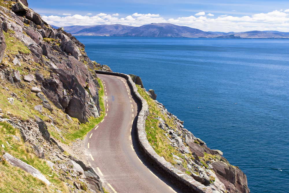 These narrow roads can make driving in Ireland more challenging.