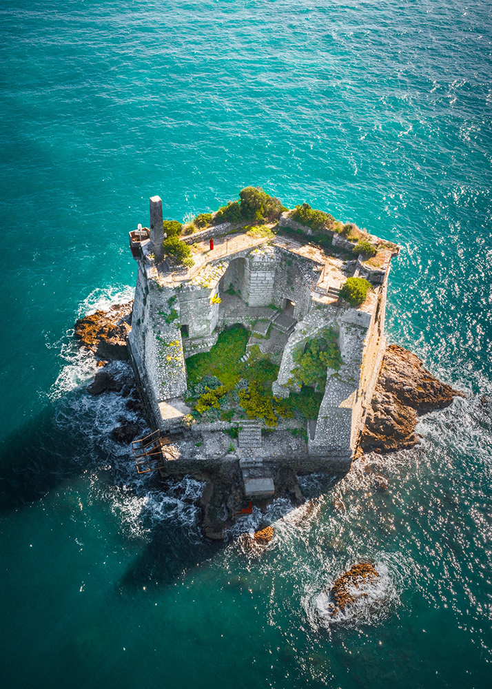 Hidden Gems in Europe Scola Tower aerial shot