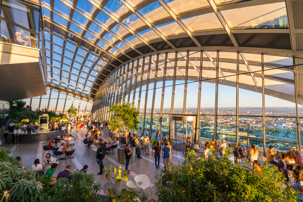 Hidden Gems in Europe Sky Garden, London