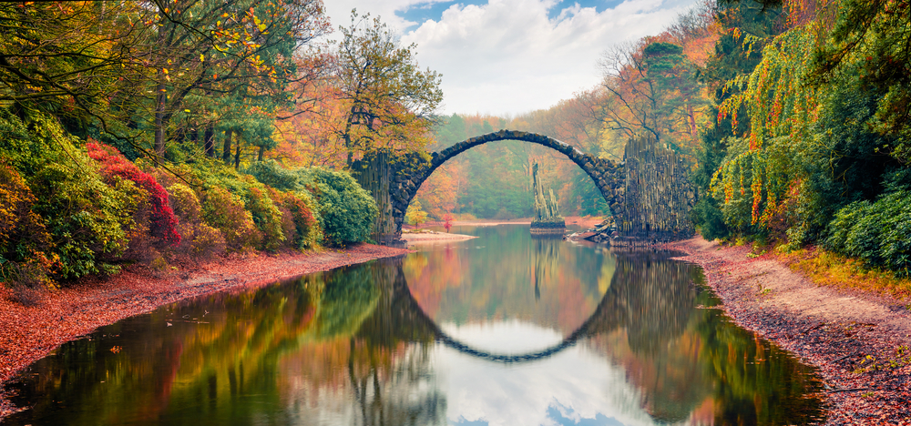 This Devil's bridge looks like a portal into another dimention, making it one of the most unique hidden gems in Germany.