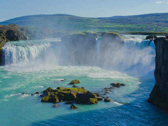 the beautiful Gulfoss Falls in Iceland
