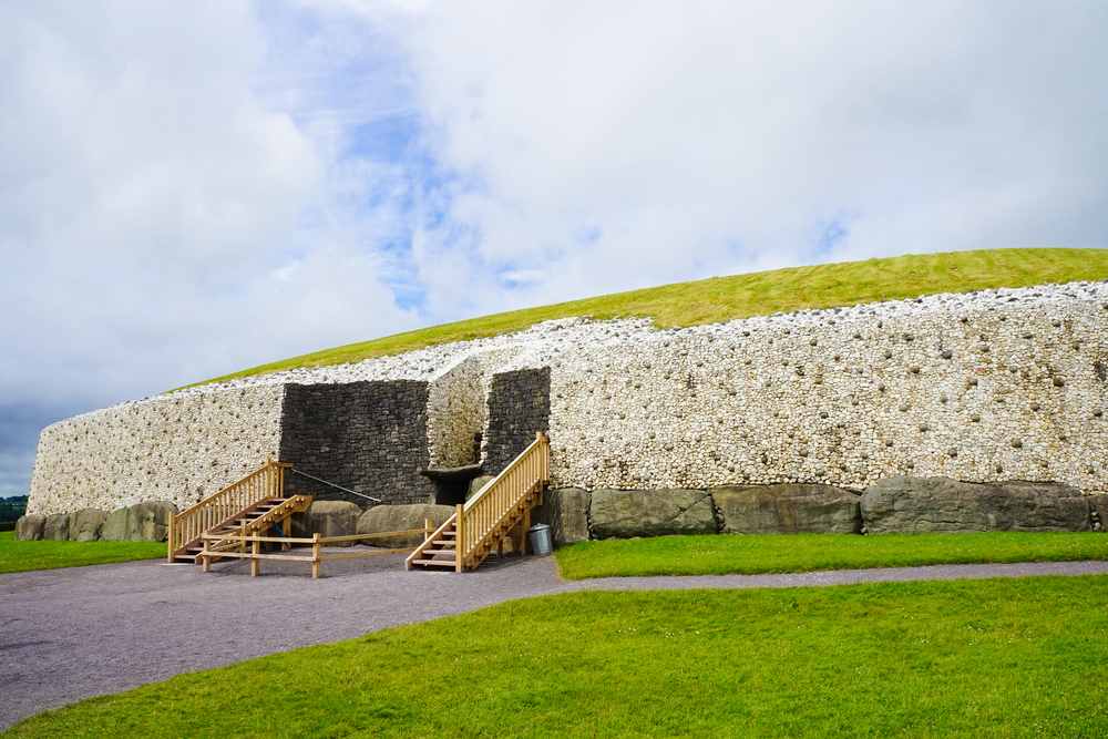 One of the passage tombs at Bru Na Boinne in Ireland.