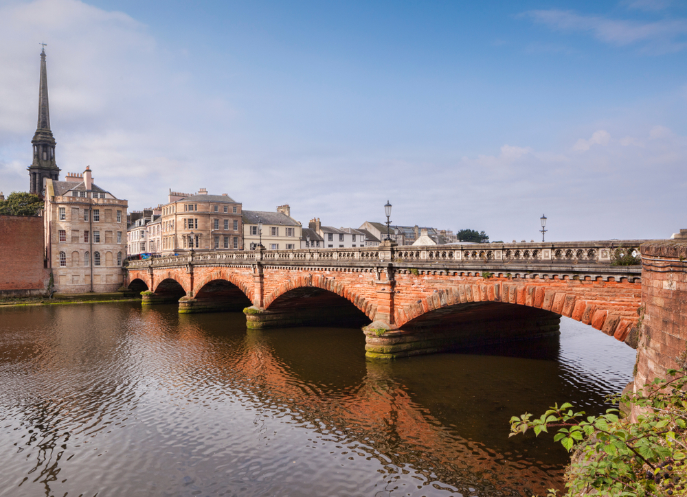 Bridge over the River Tay in Ayr