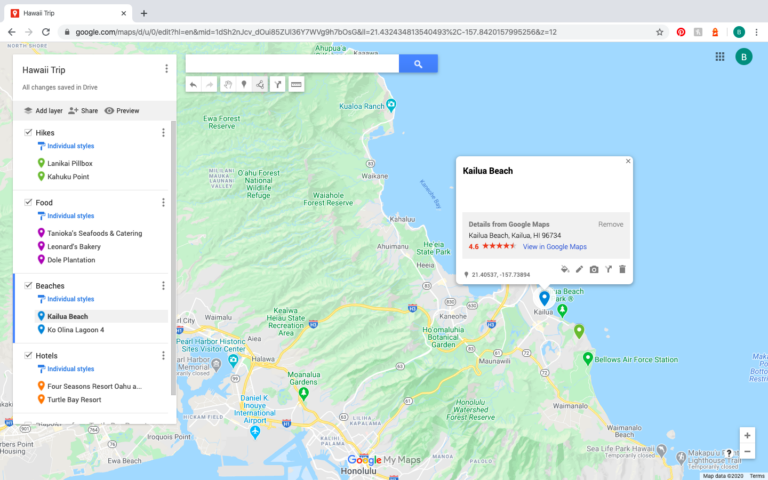 google maps travel log