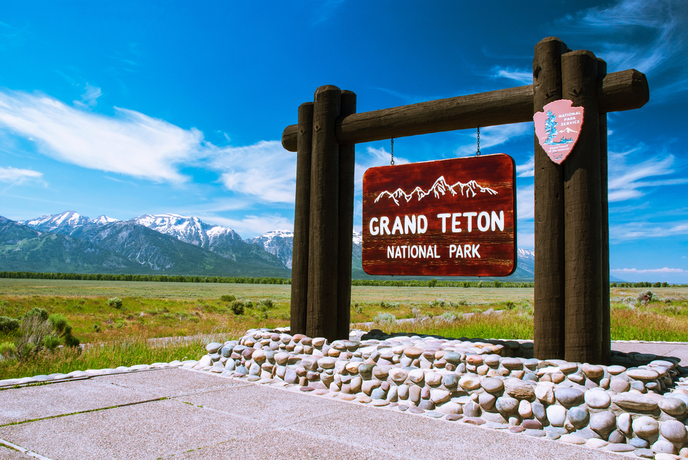 Photo of Grand Teton National Park Sign