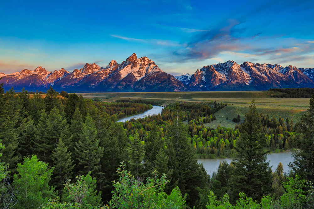 Photo of Snake River, an adventurous stop for your Yellowstone itinerary.