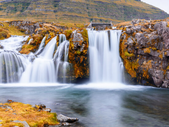Kirkjufellsfoss waterfall during your trip to Iceland in September