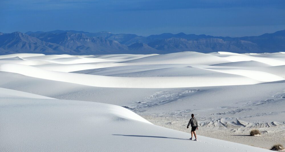 The white sand dunes are captivating!