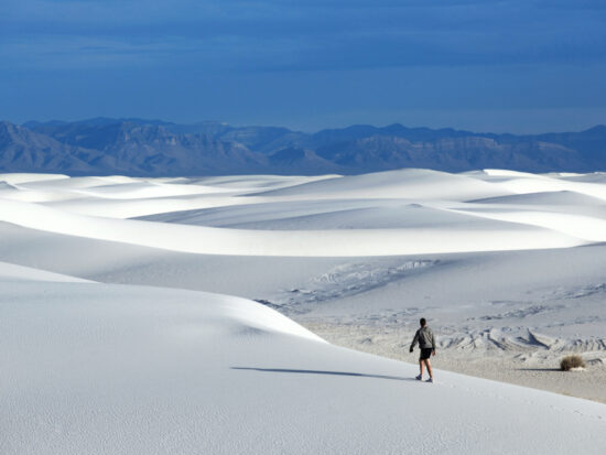 The white sand dunes are captivating!