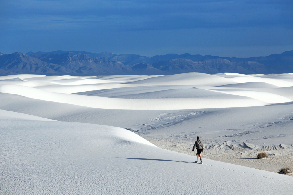 The white sand dunes are captivating!