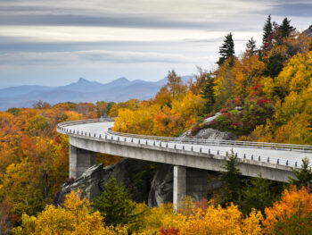 the Blue Ridge Parkway on one of the best road trips in the USA