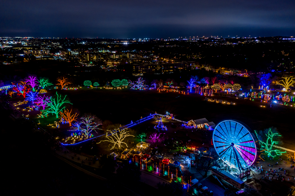 The trails of lights Austin, Texas
