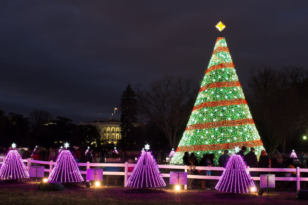 Washington Christmas Tree great place for Christmas in USA