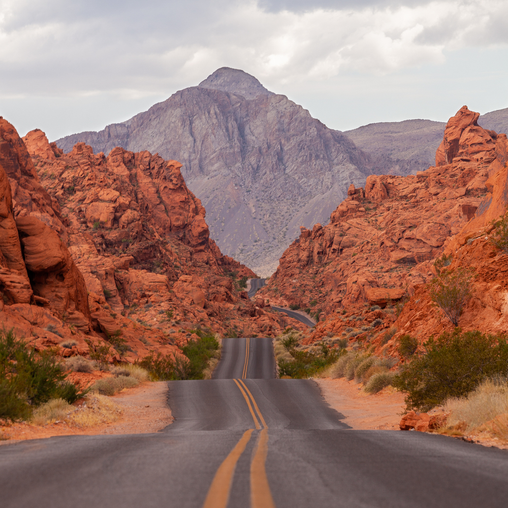Grand Canyon Road Trip Road through Valley of Fire State Park