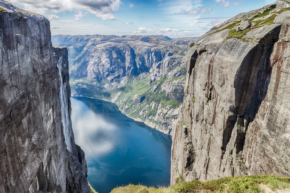 Kjerag mountain on the best European road trip through Norway