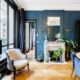 Photo of beautiful living room at an elegant apartment Airbnb in Paris.
