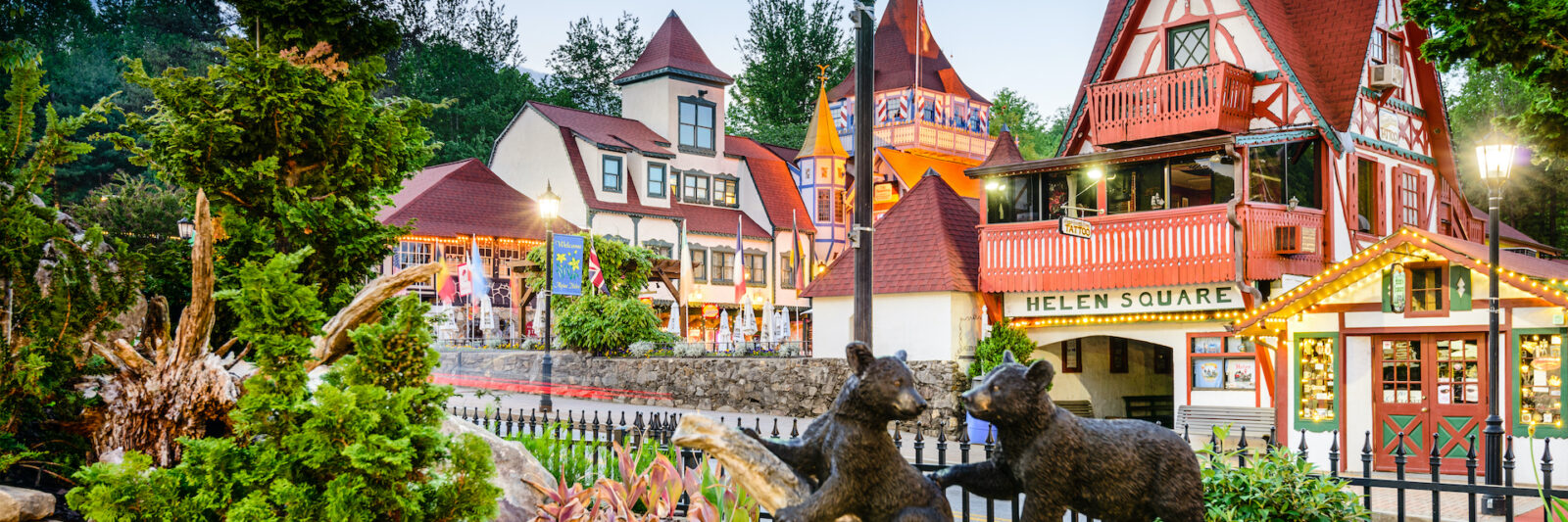 Bavarian-inspired buildings of Helen, Georgia