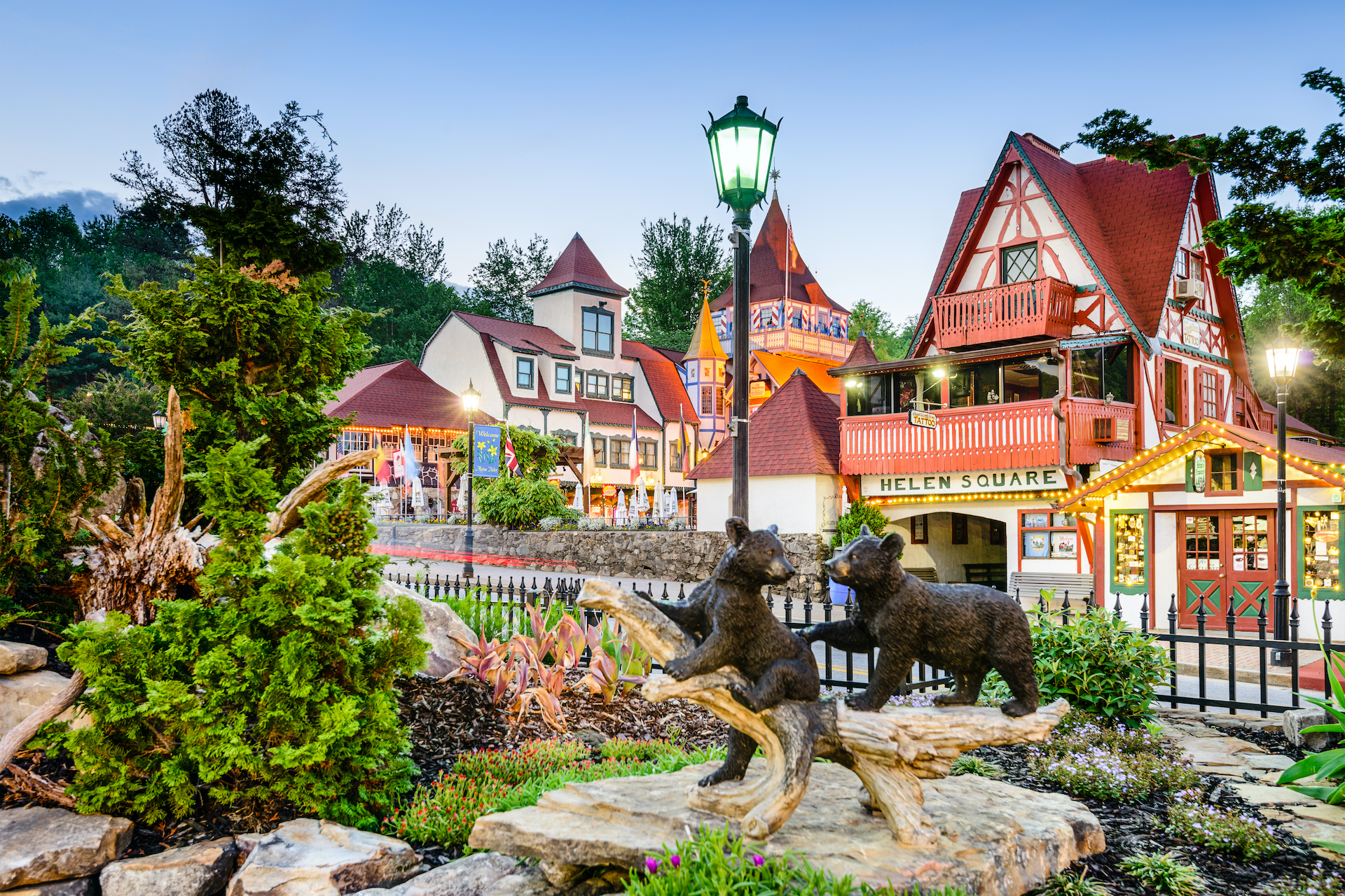 Bavarian-inspired buildings of Helen, Georgia