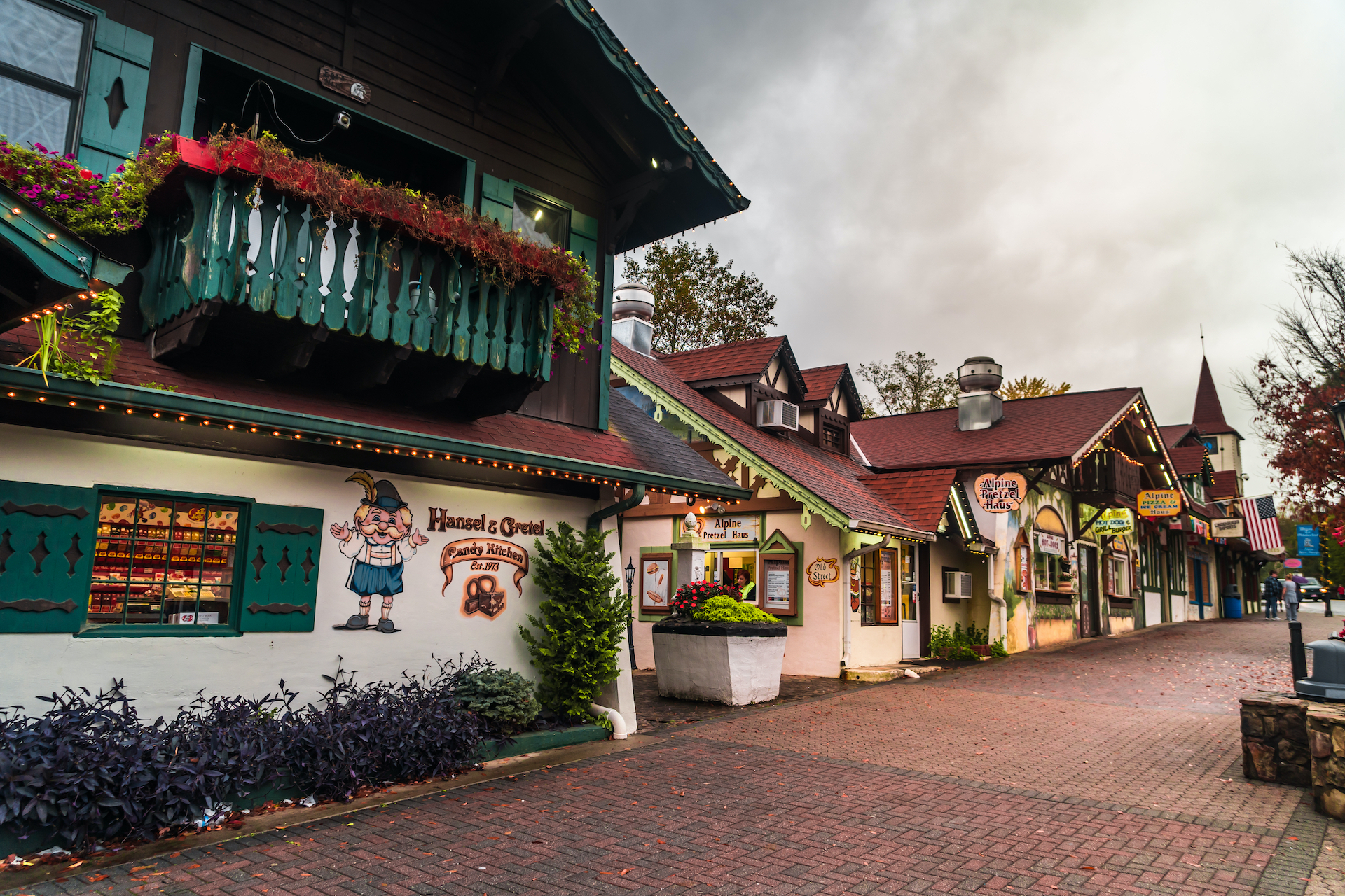 German-inspired buildings of Helen, including Hansel and Gretel candy shop