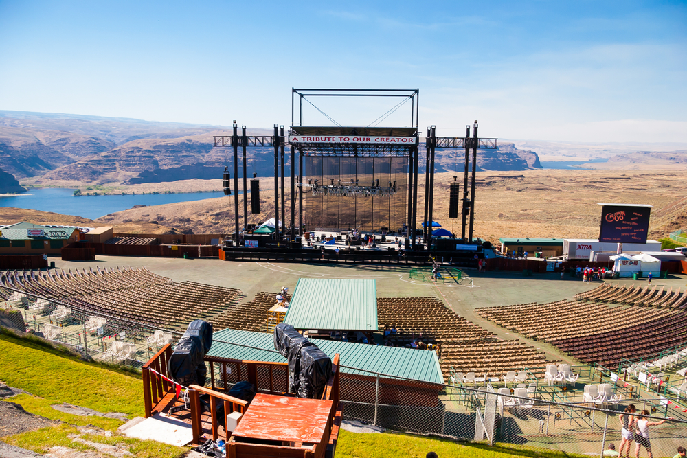 Attending a concert at the Gorge Amphitheater is one of the best things to do in Washington State