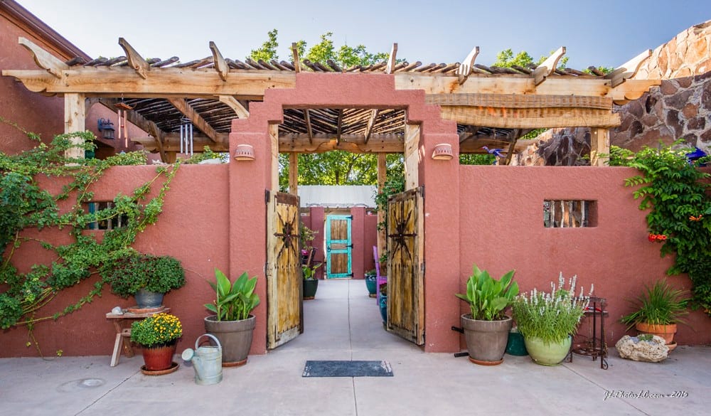 a charming casita with a patio and hot tub Airbnb in New Mexico